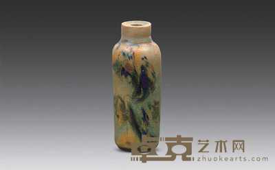 清代 珐■烟壶 高7.2cm